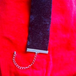 Black choker necklace